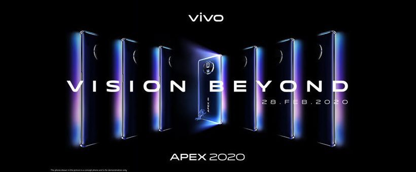 vivo APEX 2020 concept phone coming February 28