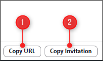 Copy url or invitation